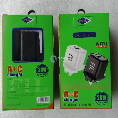 Original Fil 20watts Pd Type-c Mobile Phone Charger