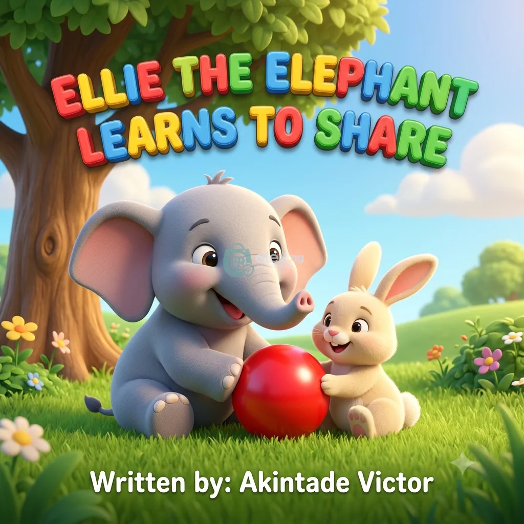 “Ellie the Elephant Learns to  share " (Ebook for children)