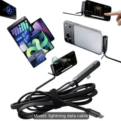 27W Foldable fast charging cable for iPhone.