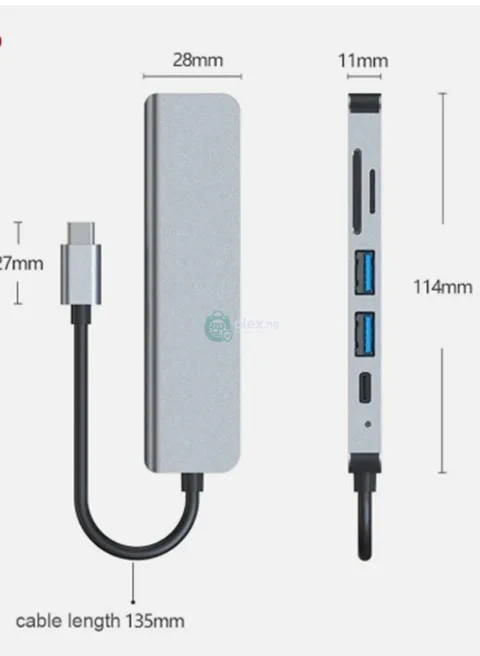 6in1 Type C Dock Station Adapter