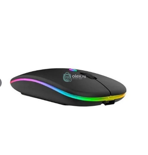 W10 Wireless and Bluetooth Rechargeable Mouse With Led Light