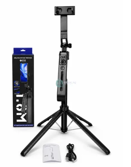 C12 Ai Tracking Selfie Stick Quadrupod.