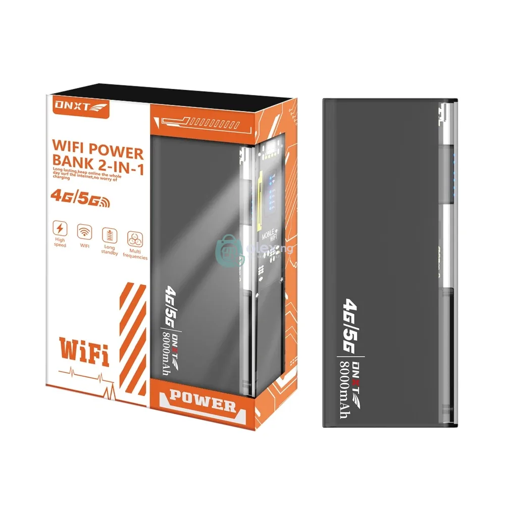 M27 4G LTE Portable WiFi Router with SIM Card & Power Bank