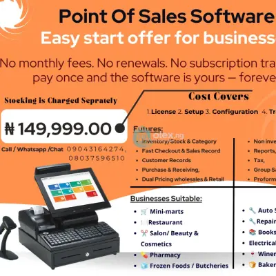 Point of Sales Software (One-Time Payment • Genuine Lifetime License • For all Business Types)