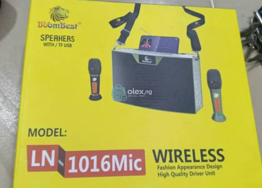 Bombest wireless speaker with 2 microphone 