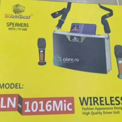 Bombest wireless speaker with 2 microphone 