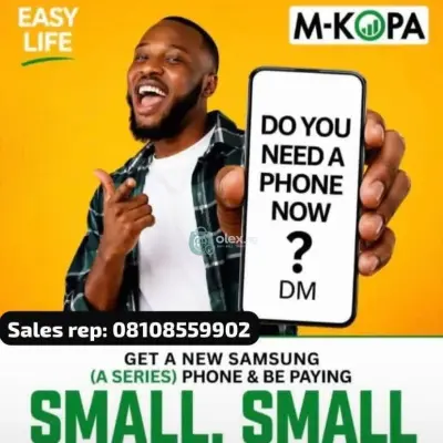 Contact me for ur pay small small phone (mkopa) just Deposit small money and own a brand new phone instantly💯 no guarantor❌no collateral❌ Dm on WhatsA