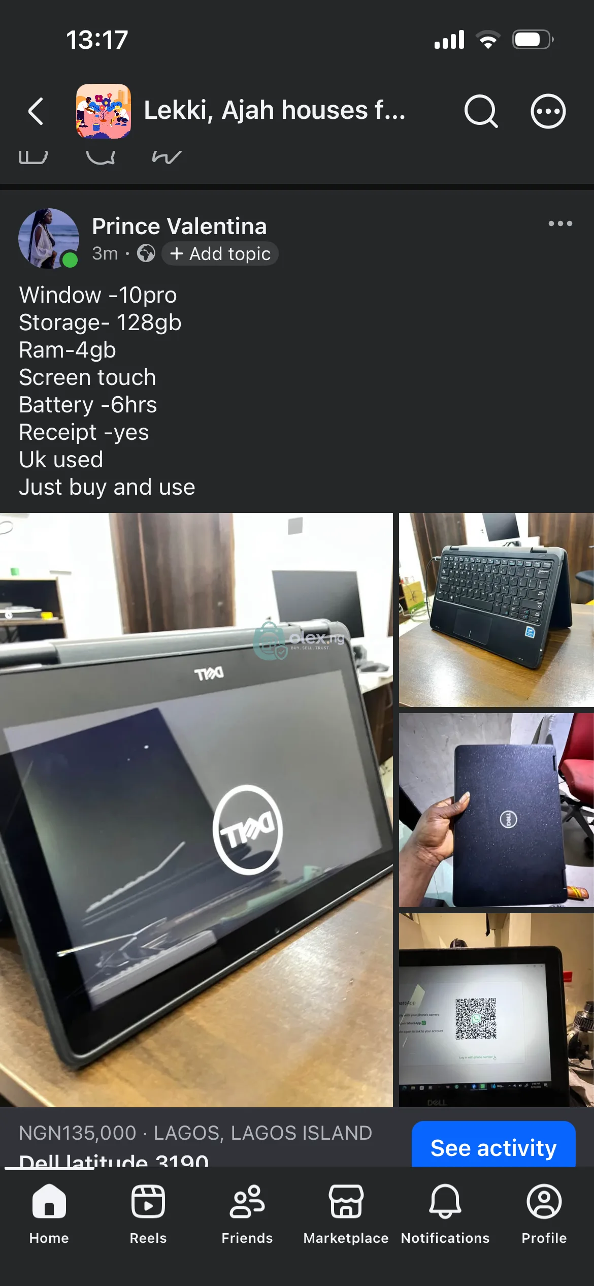 Dell Laptop Latitude 3190 2in1  