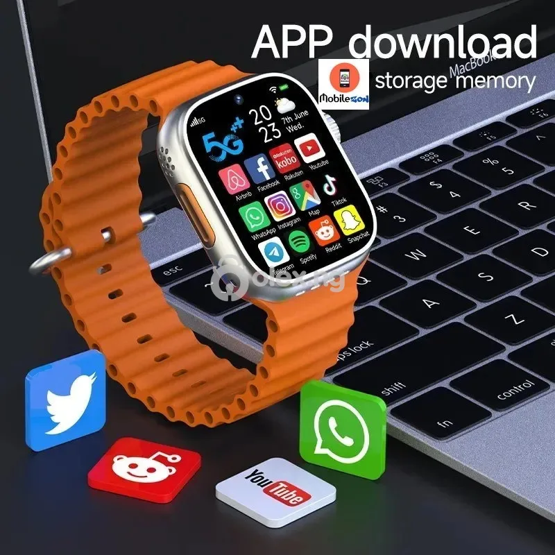 Smartwatch with Fitness & Health Monitoring – IP68 Waterproof, Always-On Display