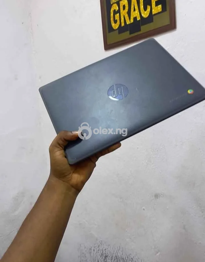 Used HP Chrome Laptop — Clean & Fully Working