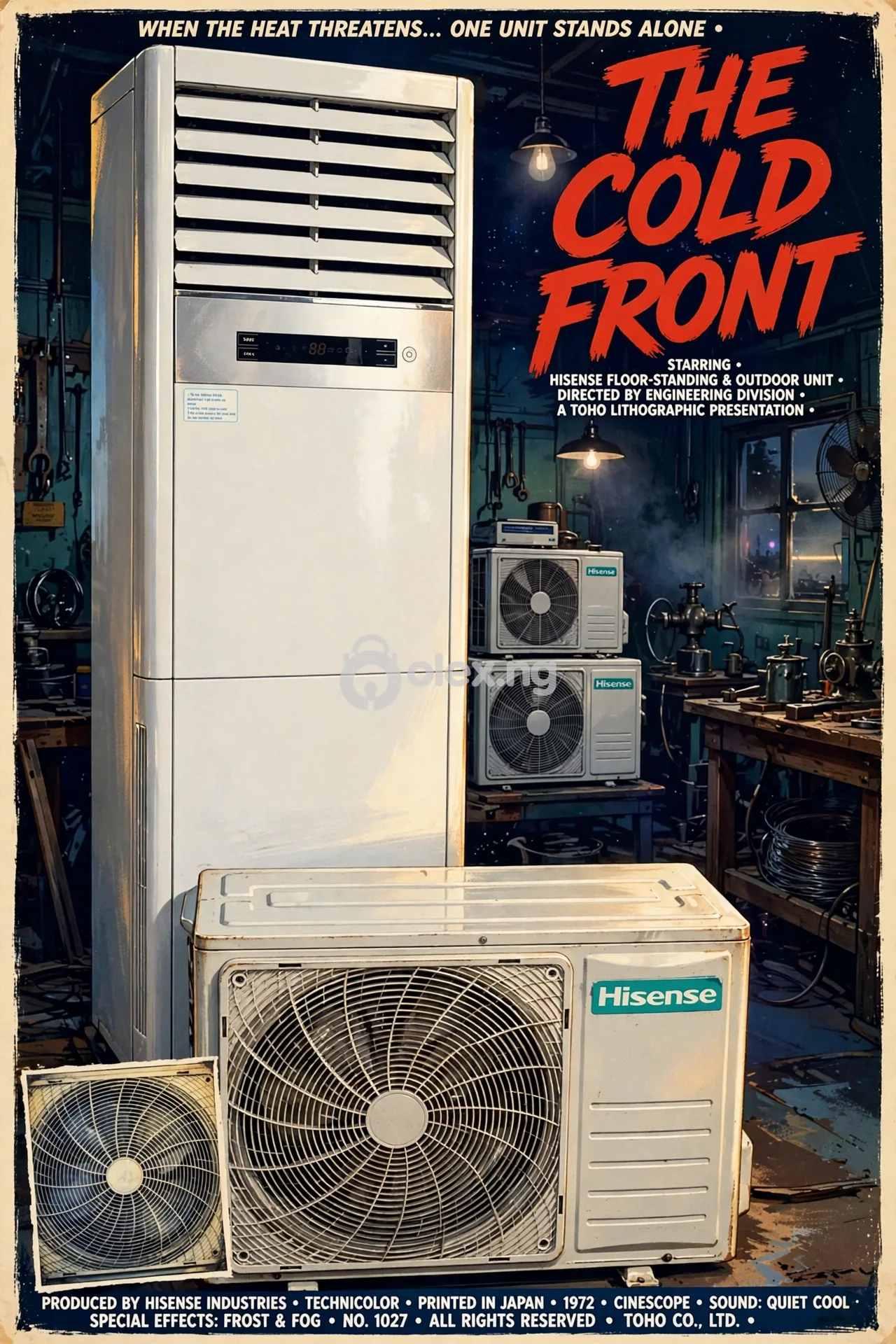 Few months used 2hp Hisense standing ac 