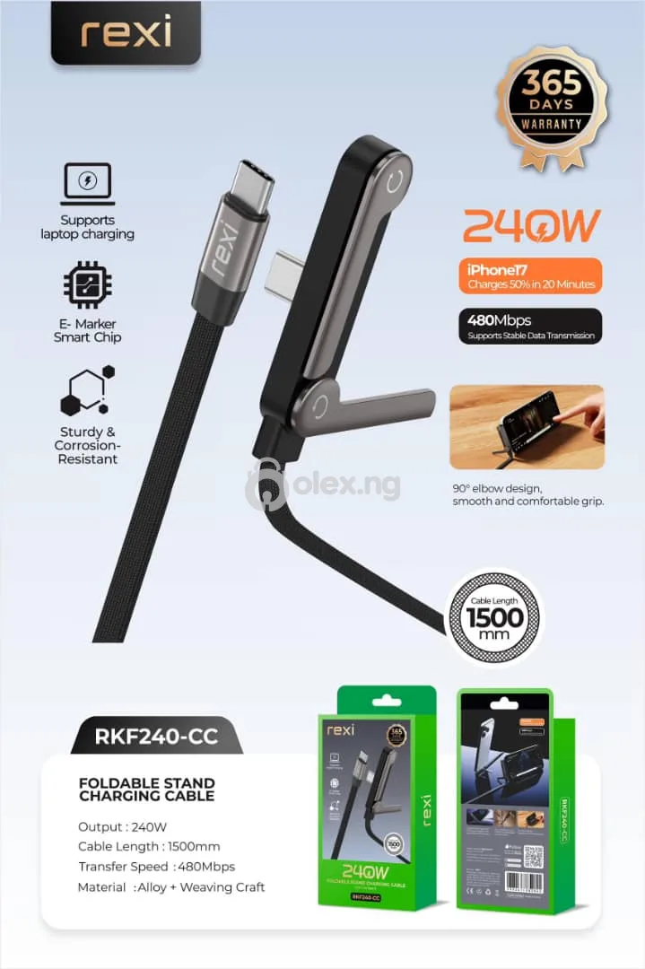 Affordable Type C Cable With Stand — Fast Sale