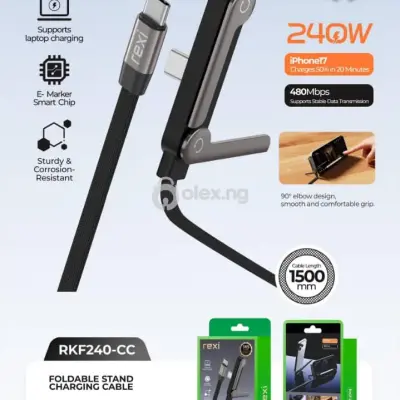 Affordable Type C Cable With Stand — Fast Sale