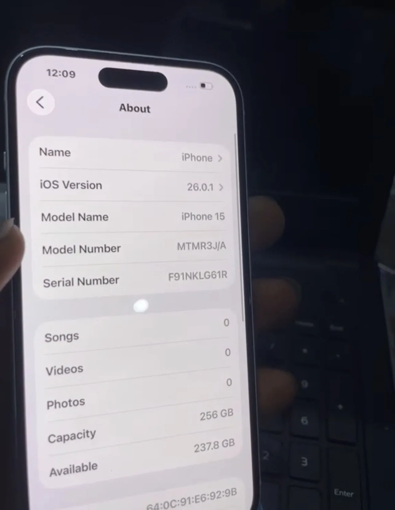 Uk iPhone 15 256gb WiFi used