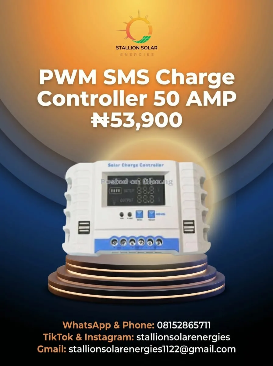 PWM SMS CHARGE CONTROLLER 50Amp