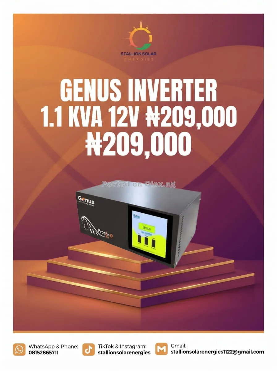GENUS INVERTER 1.1Kva 12V