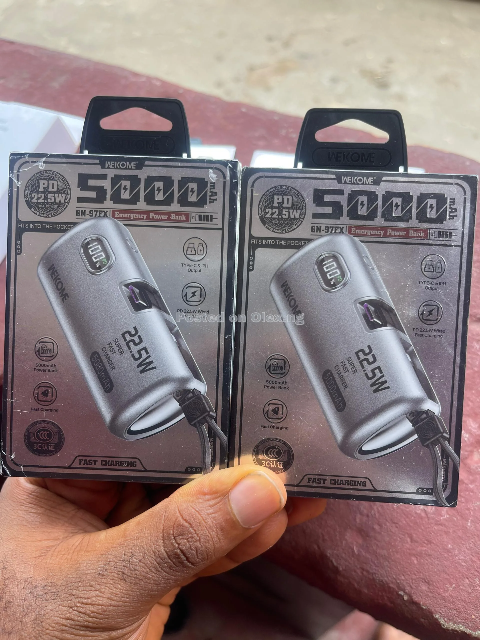 WEKOME CAPSULE POWERBANK 5,000mah