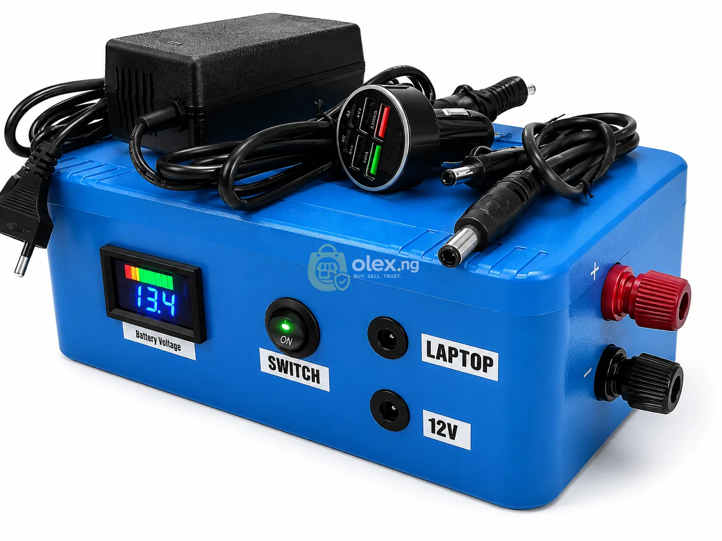 80,000mAH Portable Laptop Powerbank that has Capacity to Power Laptops for more than 10Hrs Daily, You can Charge with Electricity, Solar Or Generator