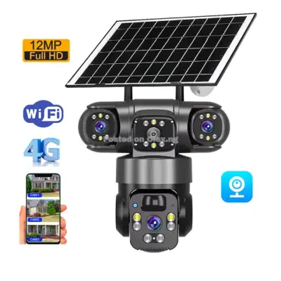 Triple Lens Ai Solar Camera 