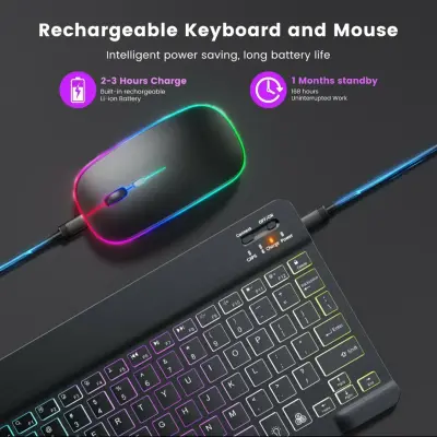 Wireless keyboard and mouse (RGB backlight)