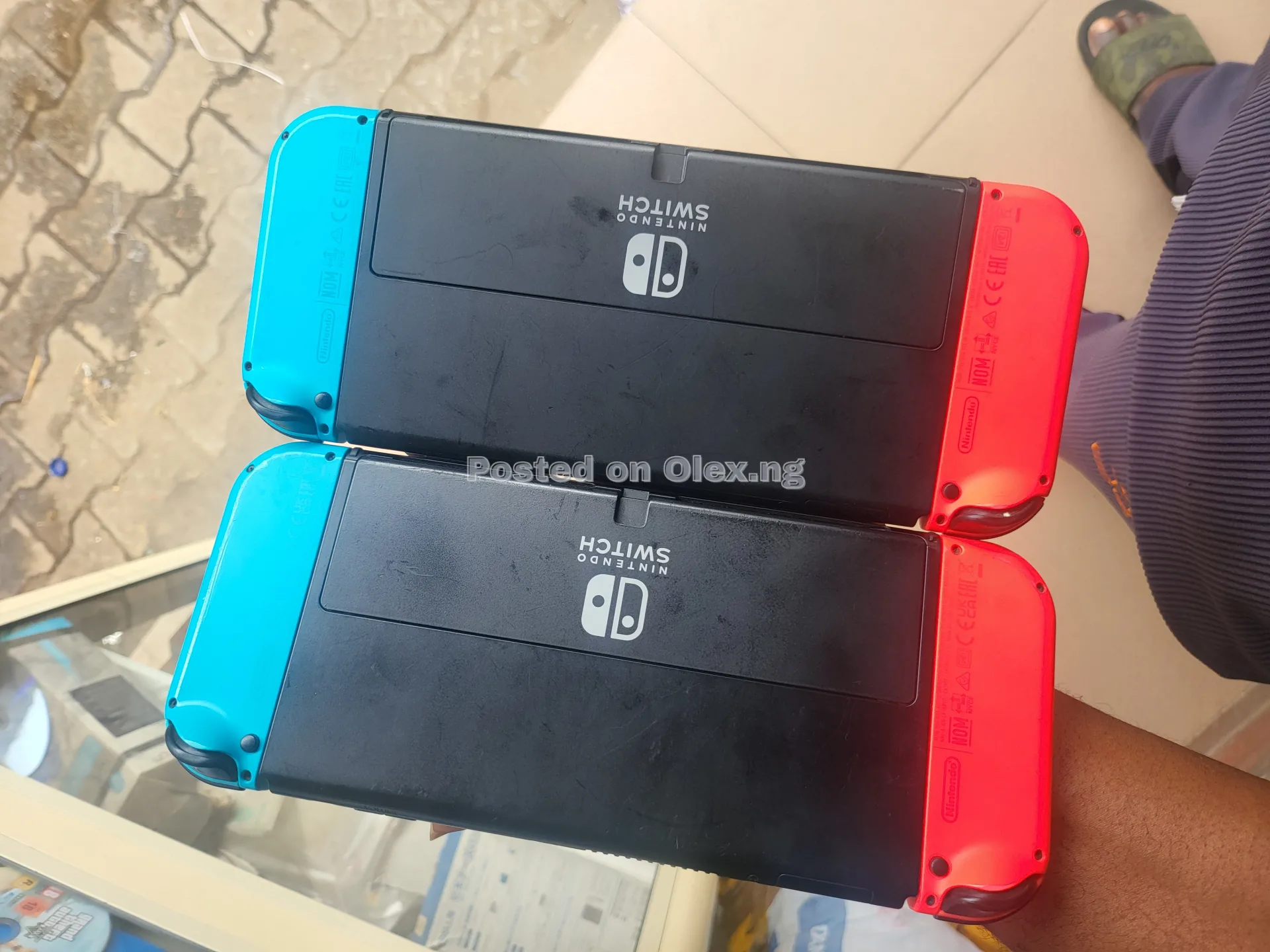 Nintendo switch oled and 128GB and Games 