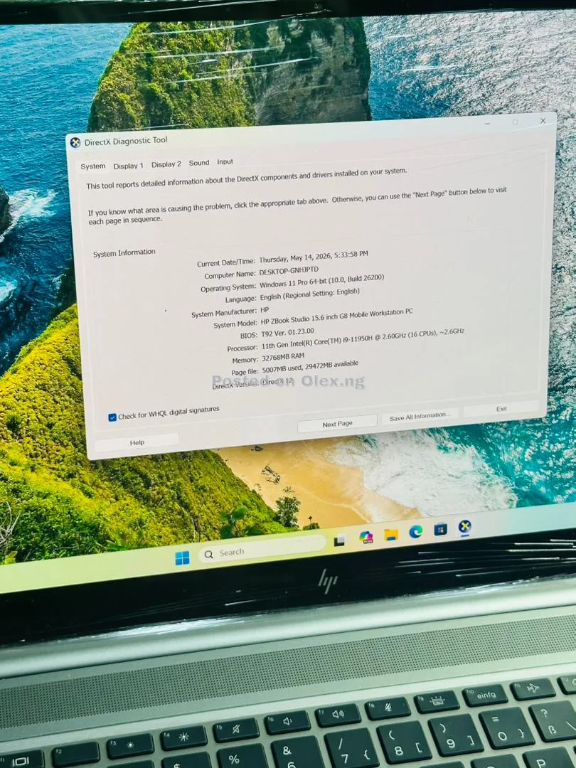 Hp Zbook 15 studio 