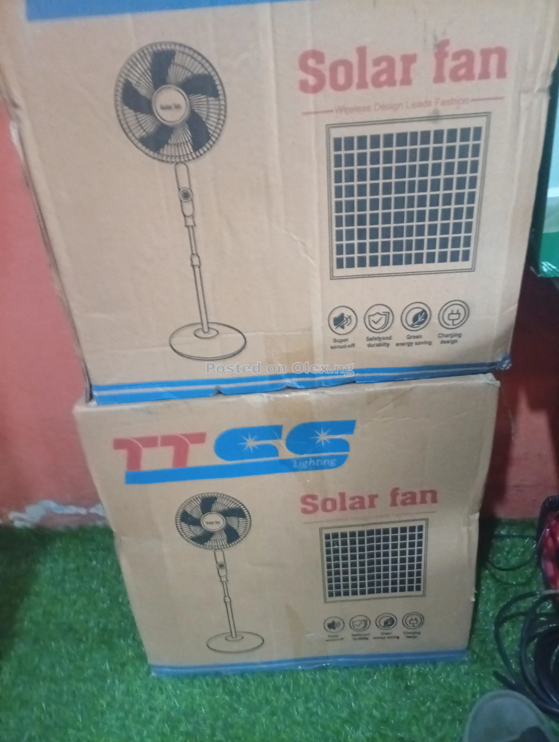 Solar Rechargeable Standing Fan 