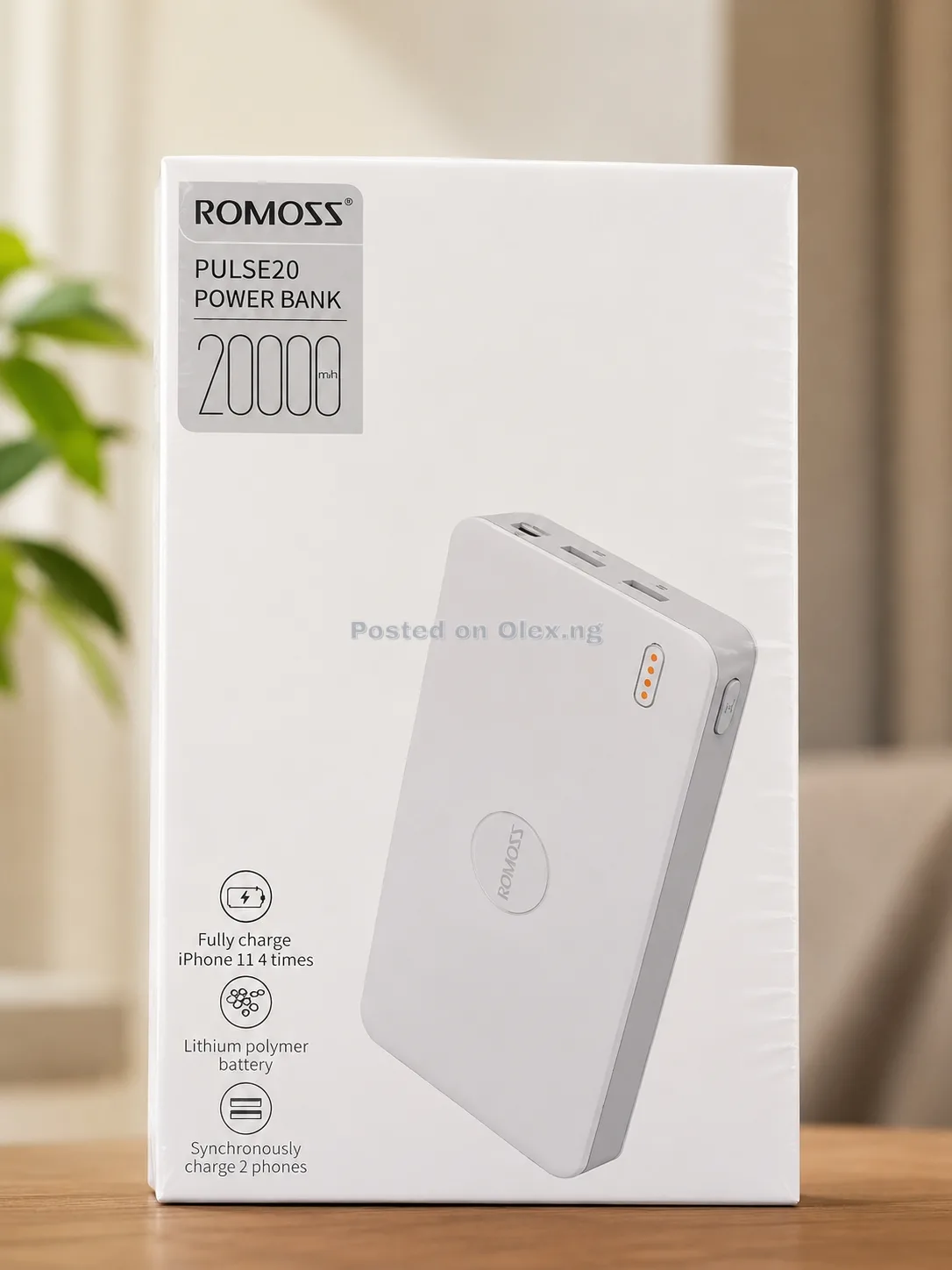 Romoss 20,000 mah power bank 