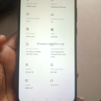 Uk-Used Oppo A15s 6GB RAM 128ROM
