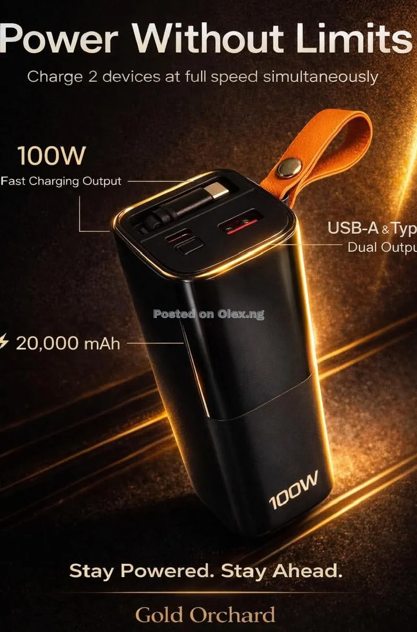 Power Bank 20,000 mah 100w
