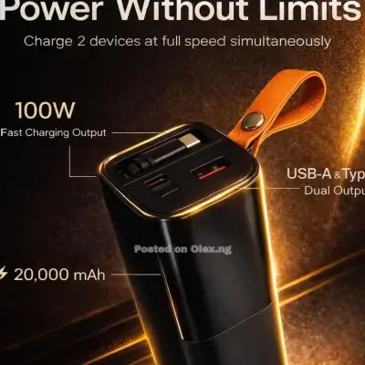 Power Bank 20,000 mah 100w