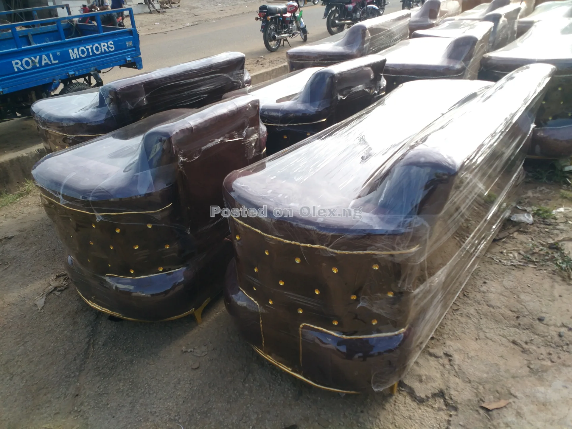 New Set Of Quality 7 Sitter Cushion @ Deidei Abuja