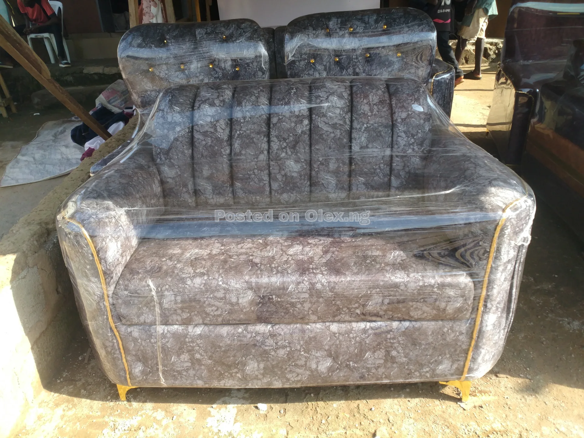 Complete Set Of Quality 7 Sitter Cushion @ Deidei Abuja