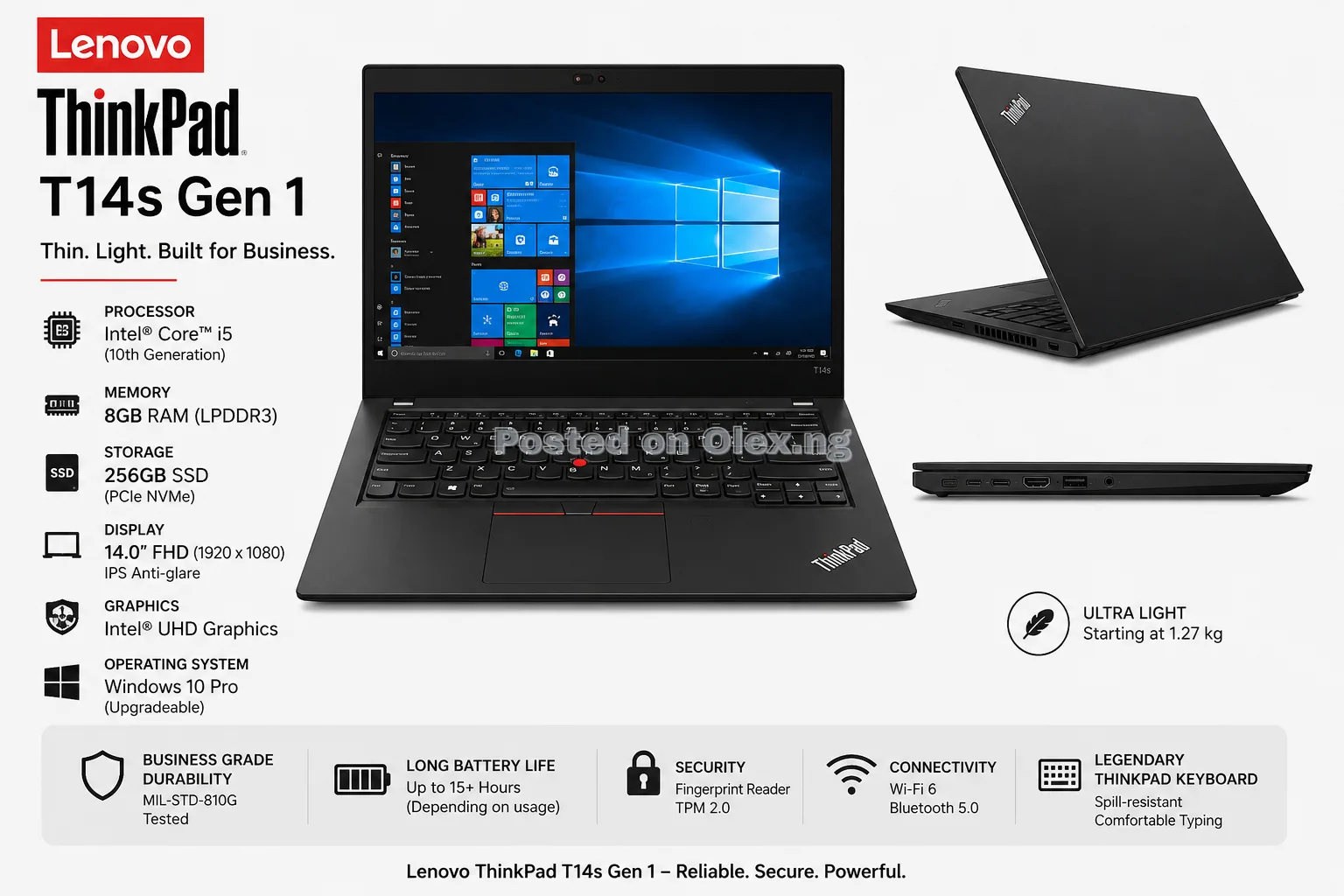 HP LAPTOP - EliteBook 840 G7- Business Laptop -  Windows 11 Intel i5 16GB RAM 256GB SSD