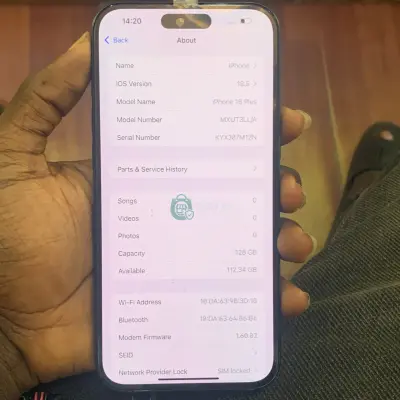 iPhone 16plus inbuilt chip working perfect 