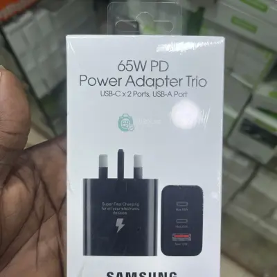 Original Samsung fast charger 65w and 3 fast ports 