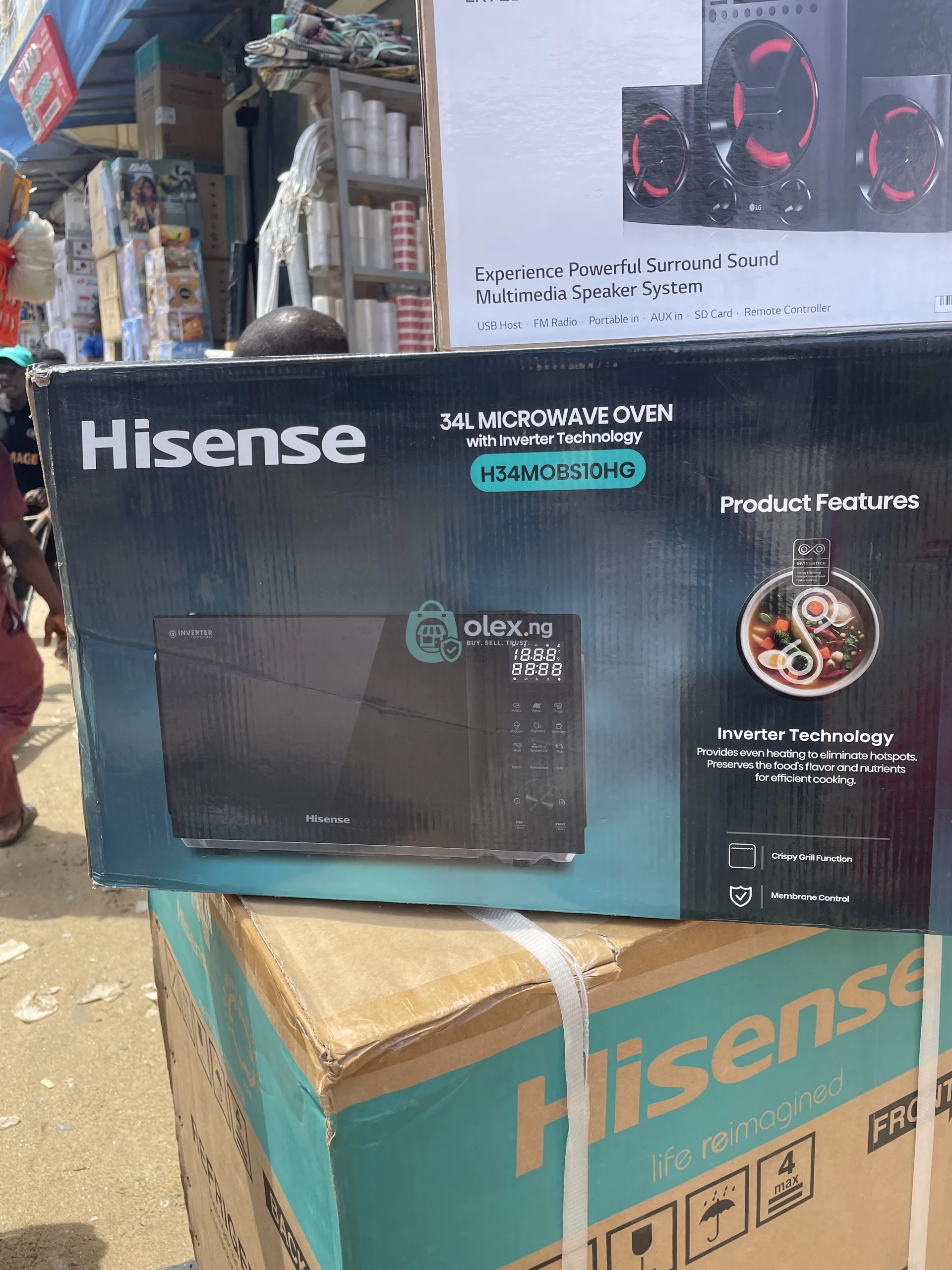 Hisense 34 liters inverter microwave oven and grill