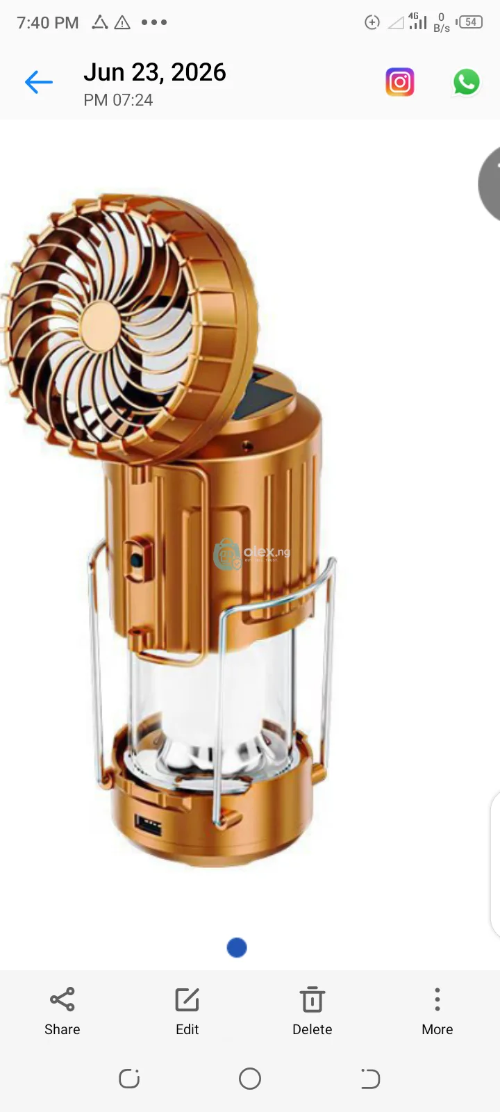 Halogen light plus fan
