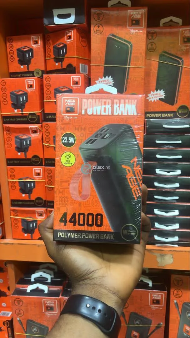 NEW AGE 44000mah with 22.5 watts super fast charging 