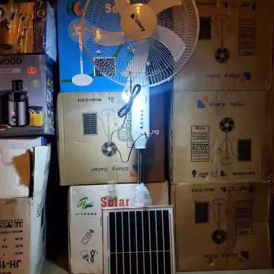 Glory solar rechargeable fan 