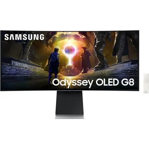 Samsung 34 Inch G8 Odyssey Smart OLED UWQHD (3440 x 1440) Resolution Curved Gaming Monitor